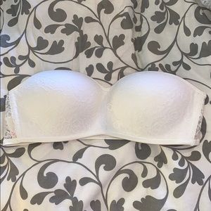 Victoria Secret Pink White lace bandeau